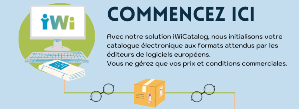 Commencez ici
Avec notre solution iWiCatalog, nous initialisons votre catalogue électronique aux formats attendus par les éditeurs de logiciels européens. 
Vous ne gérez que vos prix et conditions commerciales.